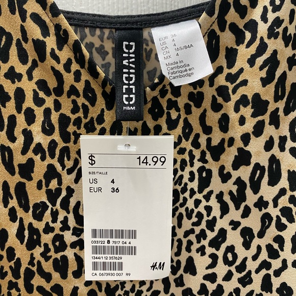 Animal print mini dress from H&M size S - Picture 2 of 2